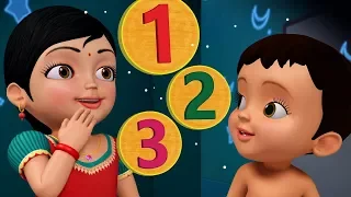 ஒன்று பூமிக்கு நிலவொன்று, எண்கள் பாட்டு | Tamil Rhymes for Children | Infobells