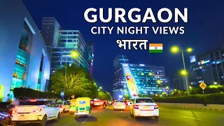 New Bharat - Gurgaon | Magic of Gurgaon City at Night - Modern India