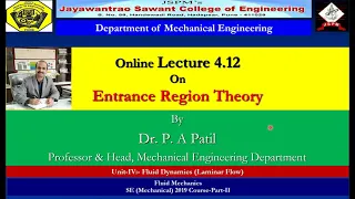 Lecture 4 12  Entrance region theory