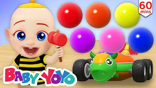 The Colors Song (Wooden Turtle Balls) + more nursery rhymes & Kids songs -Baby yoyo