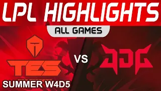 TES vs JDG Highlights ALL GAMES LPL Summer Season 2023 W4D5 Top Esports vs JD Gaming by Onivia