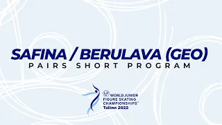 Safina / Berulava (GEO) | Pairs SP | ISU WJ FS Championships 2022 | Tallinn | #WorldJFigure