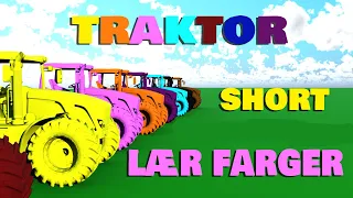 Traktor | Lær farger | Lær farger med traktorene | Liam Barne TV | #shorts