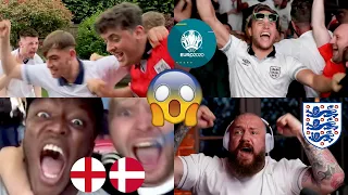 GOAL REACTIONS!😱 Fans go CRAZY as Kane sends England to the FINAL of Euro 2020!🤯🤩