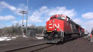 CN Trains on the DMIR & DWP in Minnesota's Iron Range Pt 1 Feat DMIR 403