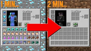 Minecraft But Our Inventory Randomly Clears...