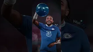 Nkunku blow's up a balloon celebrate his goal...