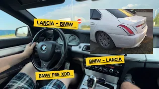 Lancia-BMW? Czyli BMW F65! Oraz E65 730d którą sprzedałem pół roku temu. F01 F65 i Lancia - xDD