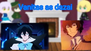 vanitas as dazai  Реакция "Мемуары ванитаса" на прошлую жизнь Ванитаса как Дазай  rus/eng