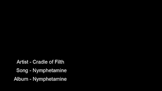 Cradle of Filth - Nymphetamine [HD] lyric video