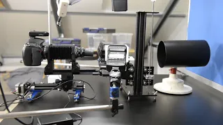 Set up for macrophotography and focus stacking.