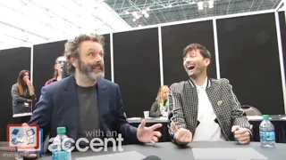 just michael sheen making david tennant laugh for 90 seconds