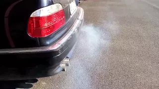 BMW 740I M62B44TU smoke on startup