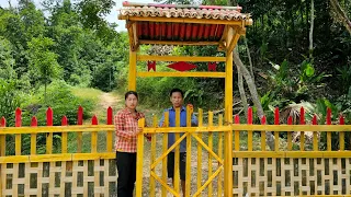 finishing plus outdoor wooden bamboo fence, around the farm | Nhệ Nhàng Building Life