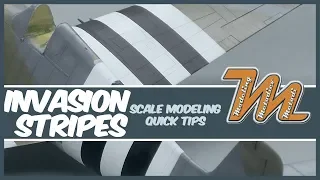 Painting Invasion stripes - scale modeling quick tips