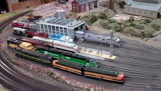 Northern Hills Railway Society's Nicely Detailed HO Layout: Scenes & Cab Ride.