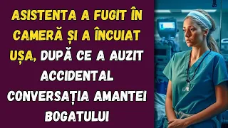 Asistenta a fugit în cameră și a încuiat ușa, după ce a auzit accidental conversația amantei