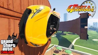 GTA V Online: Velozes e Furiosos #140: PULANDO DE UM WALLRIDE PARA OUTRO