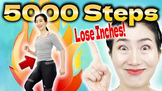 5000 Steps (2 Miles) Walk to Burn Belly Fat at Home and Boost your Mood!