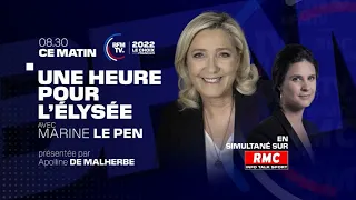 Présidentielle: l'interview intégrale de Marine Le Pen sur BFMTV-RMC à 9 jours du second tour