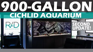 900-GALLON STARPHIRE FRONT GLASS CICHLID AQUARIUM BY REEF AQUARIA DESIGN - FORT LAUDERDALE, FLORIDA