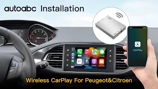 Install wireless Carplay & Android Auto on Peugeot & Citroen,Carplay decoder, plug and play.