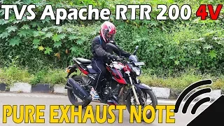 TVS Apache RTR 200 4V Race Edition 2.0 | Pure Exhaust Note