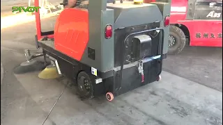 Ride on sweeper G1880 Test in an Industrial site | Floor Sweeper Machine | Pivot Machinery