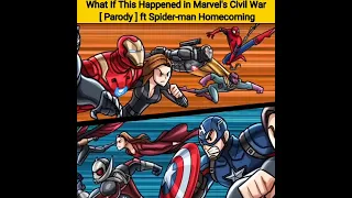 What If This Happened in Marvel's Civil War [ Parody ] ft Spider-man Homecoming#shorts
