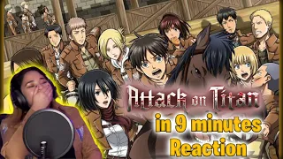 Attack on Titan in 9 Minutes Reaction