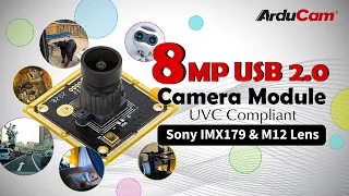 USB 2.0 Camera Module w/ Sony IMX179 & M12 Lens (for Pi, Jetson Nano, Xavier NX, etc.)