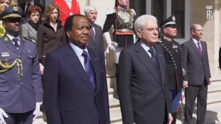 Roma - Il Presidente della Repubblica del Camerun in Visita di Stato (21.03.17)