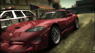 nfs most wanted  - Dodge Viper Hennessey Venom 800 Twin Turbo Mod Gameplay