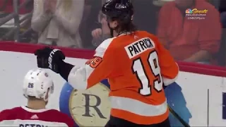 Nolan Patrick's Deflection Goal - Philadelphia Flyers vs Montreal Canadiens 2/20/18