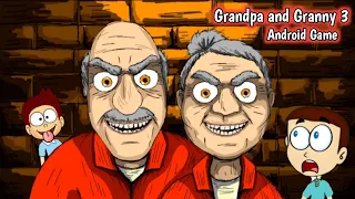 Grandpa and Granny 3 : First Gameplay and over scene | Shiva and Kanzo Gameplay