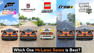 McLaren Senna Comparison in The Crew 2, Forza Horizon 4, Lego, Asphalt 9, Forza Horizon 5 & GTA 5