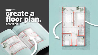 How to create a floor plan in 3 different styles!