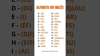 ALFABETO EM INGLÊS