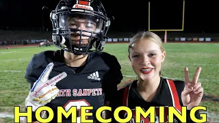 HIGH SCHOOL HOMECOMING FOOTBALL GAME 🏈 FIRST TIME PLAYING AND CHEERING!