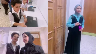 ردة فعل اموري اول مره يشوف مدرسته 🥰