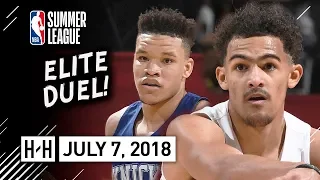 Trae Young vs Kevin Knox ELITE Rookies Duel Highlights (2018.07.07) Summer League - SICK!