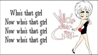 Madonna - Who's That Girl (with Lyrics on Screen)