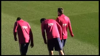 Entrenamiento FCB  previo al Athletic de Bilbao de Liga