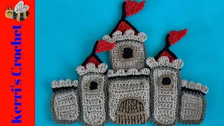 Crochet Castle Tutorial – Crochet Applique Tutorial