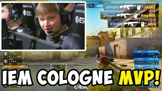 MVP OF IEM COLOGNE 2021! | BEST OF S1MPLE in IEM COLOGNE 2021