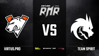 [RU] Virtus.pro vs Team Spirit | Карта 3: Overpass | StarLadder CIS RMR Main Event Group Stage