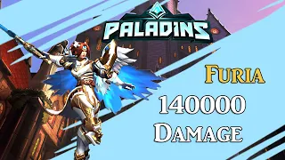 Геймплей Фурия - 140000 урона | Paladins