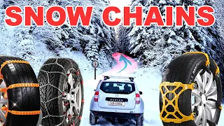 SNOW CHAIN comparison TEST - Which is the best?