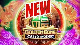 GOLDEN GONG CAI FU PHOENIX  *NEW GAME*  My new favorite bet triggers lots of bonuses. #casino #2023