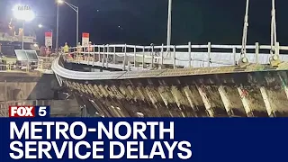 Bridge girder buckles causing major delays for Metro-North service